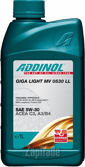 Addinol Giga Light (Motorenol) MV 0530 LL, 1 л