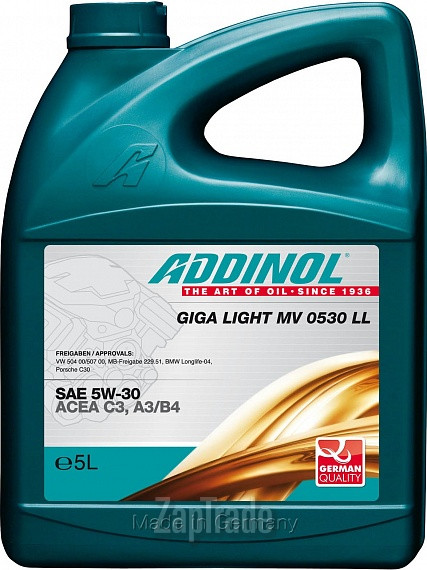 Addinol Giga Light (Motorenol) MV 0530 LL, 5 л