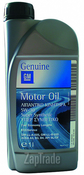 General motors GM Motor Oil Super Synthetic, 1 л