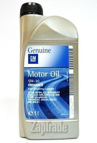 General motors SYNTHETIC OIL 5W-30, 1 л