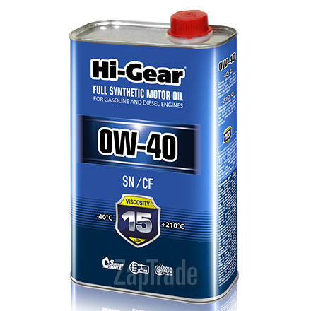 Hi-gear SAE 0W-40 API SN/CF, 1 л