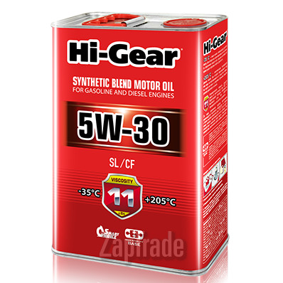 Hi-gear SAE 5W-30 API SL/CF, 4 л