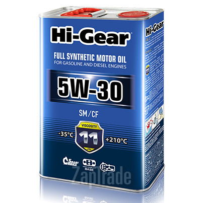 Hi-gear SAE 5W-30 API SM/CF, 4 л