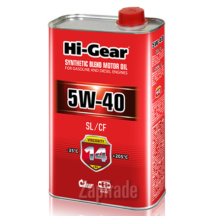 Hi-gear SAE 5W-40 API SL/CF, 1 л