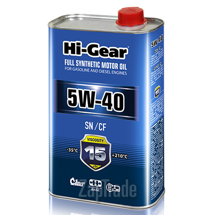 Hi-gear SAE 5W-40 API SN/CF, 1 л