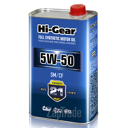 Hi-gear SAE 5W-50 API SM/CF, 1 л