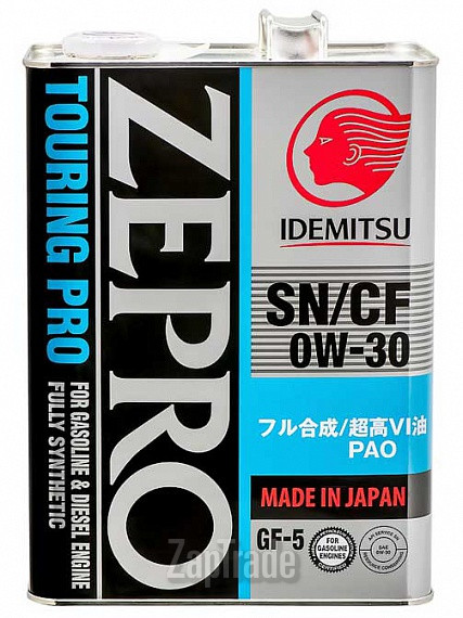 Idemitsu Zepro Touring Pro 0W-30, 4 л