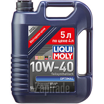 Liqui moly Optimal 10W-40 (акция 5 литров по цене 4-х литров), 5 л