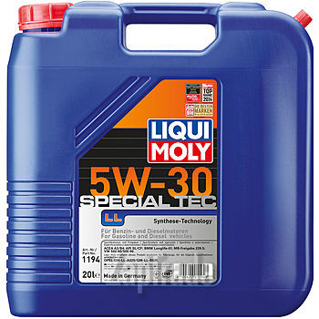 Liqui moly НС-Special Tec LL 5W-30, 20 л