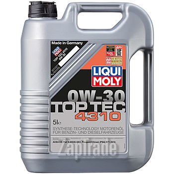 Liqui moly Полусинтетическое моторное масло Top Tec 4310 0W-30, 5 л