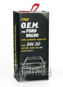 Mannol 7707 O.E.M. for Ford Volvo 5W-30 (5л.) metal, 5 л