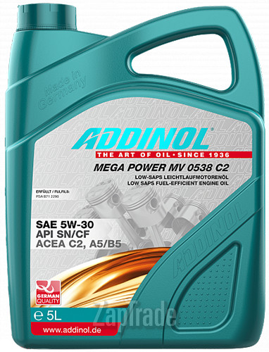 Addinol Mega Power MV 0538 C2, 5 л