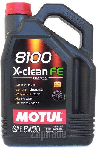 Motul 8100 X-Clean FE, 4 л