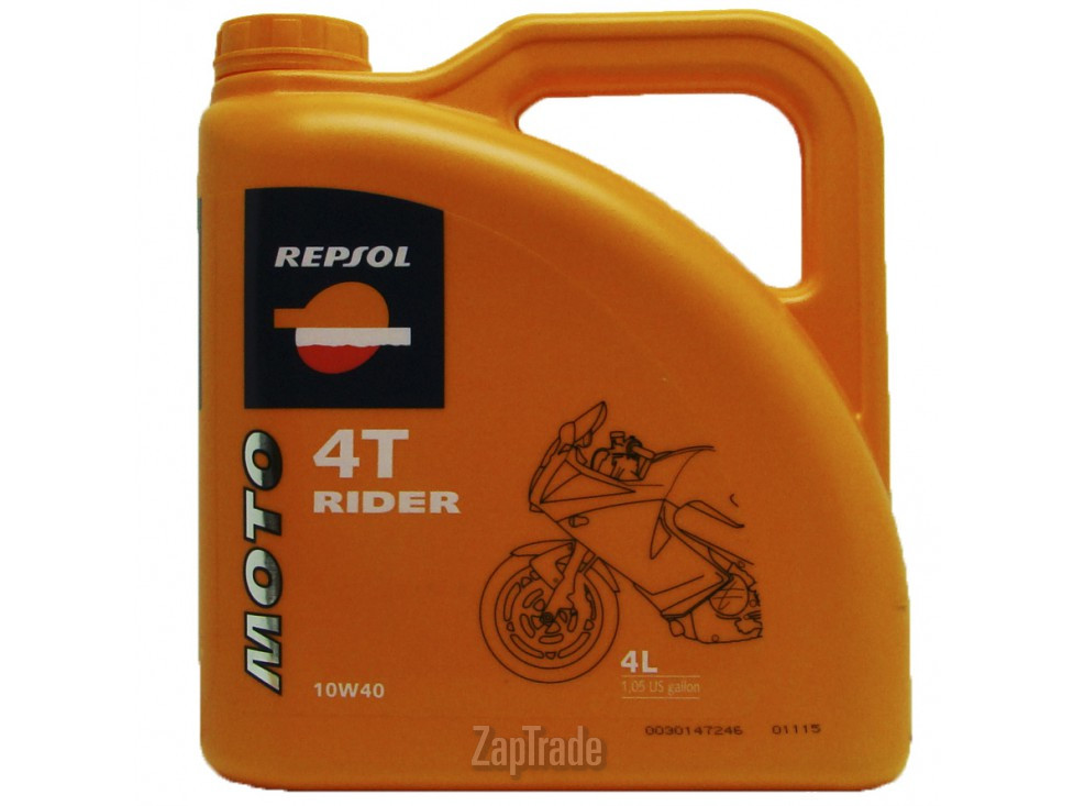 Repsol MOTO RIDER 4T 10W-40, 4 л