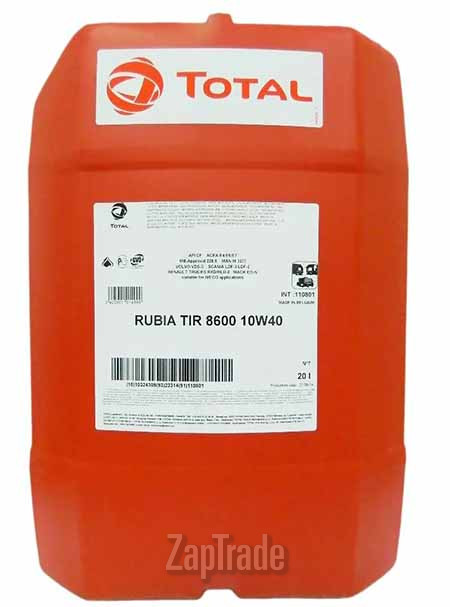 Total RUBIA TIR 8600, 20 л