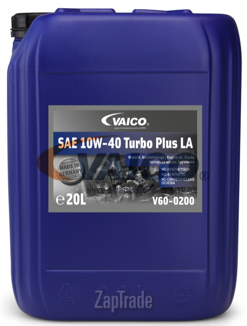 Vaico SAE 10W-40 Turbo Plus LA, 20 л