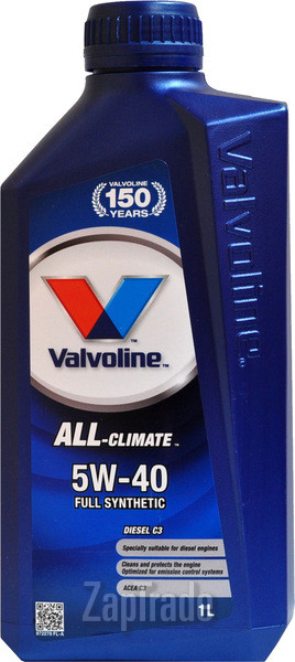 Valvoline ALL CLIMATE 5W-40, 1л, 1 л