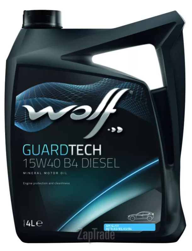 Wolf GuardTech 15W-40 B4 Diesel, 4 л