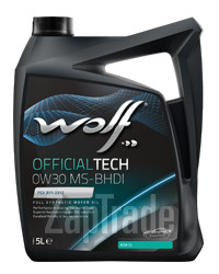 Wolf OFFICIALTECH 0W30 MS-BHDI, 5 л