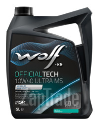 Wolf OFFICIALTECH 10W40 ULTRA MS, 5 л