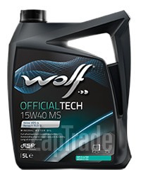 Wolf OFFICIALTECH 15W40 MS, 5 л