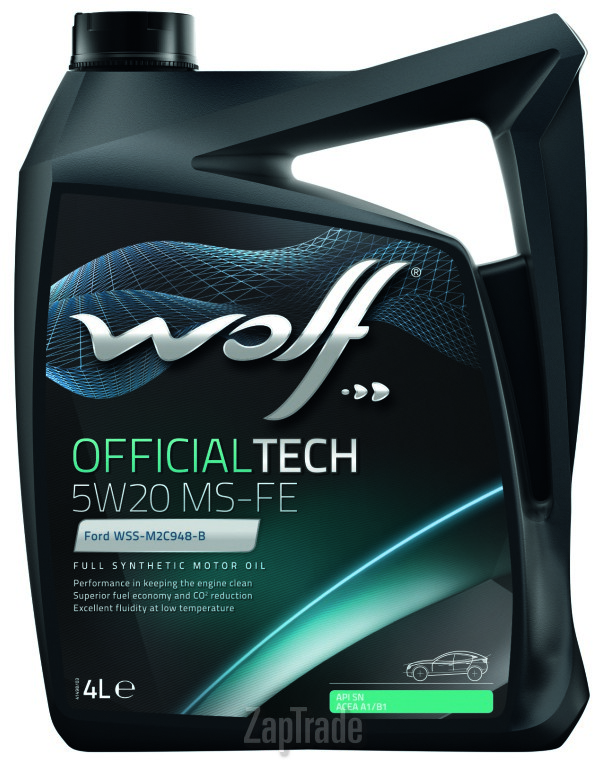 Wolf OFFICIALTECH 5W20 MS-FE, 4 л