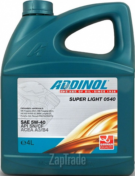 Addinol Super Light 0540, 4 л