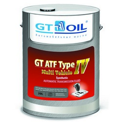 Gt oil Трансмиссионное масло GT ATF T-IV Multi Vehicle, 20л, 20 л